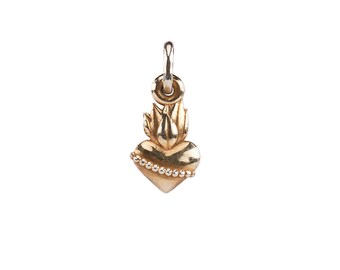 Heart Pendant Gilded Sterling Silver