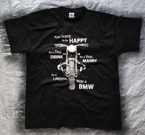 BMW motorcycles Tee Mens Funny Quote Short Sleeve T-shirt BMW