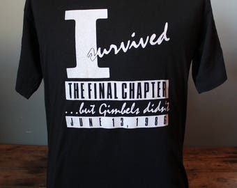 c.1986 Gimbals Vintage T-shirt | Soft | Size Medium | Jerzees