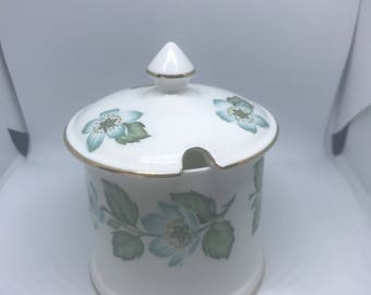 Vintage Crown Staffordshire Jam Pot, Vintage Preserves, Marmalade Pot, Honey pot, Mustard Pot, Vintage Staffordshire,
