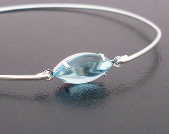 Aqua Blue Bracelet, Aurelia, Silver Bangle, Aqua Bracelet, Aqua Jewelry, Aqua Marine Jewelry, Aqua Bridesmaid Jewelry, Aqua Blue Jewelry