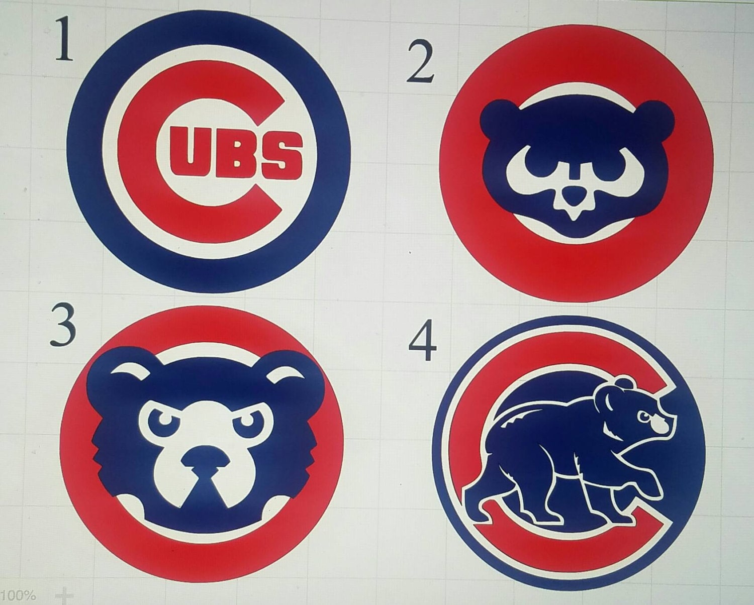 Chicago Cubs Decal /with or without name/ 3 layers / yeti