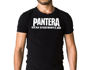 Pantera Kicks Everybody Black T-Shirt