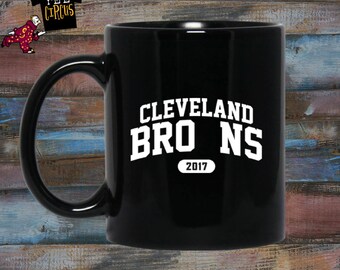 Cleveland Browns Mug - Cleveland Browns No Wins - Cleveland Browns 2017 - Browns 2017 - Browns Without W - CLE - Funny Mugs - 0-16 - Brons