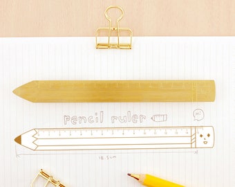 Pencil - Yohand Brass Ruler