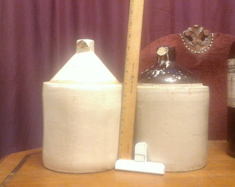 2 Old moonshine jugs rustic