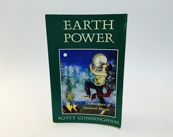 Vintage Occult Book Earth Power by Scott Cunningham Softcover