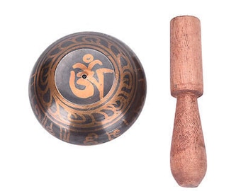 Singing Bowl Tibetan Meditation Hammered Yoga Copper Chakra Hammered Singing Bowl