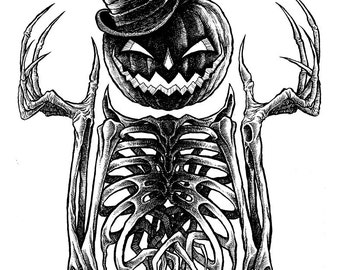 Dapper Jack 2 Original Halloween Drawing