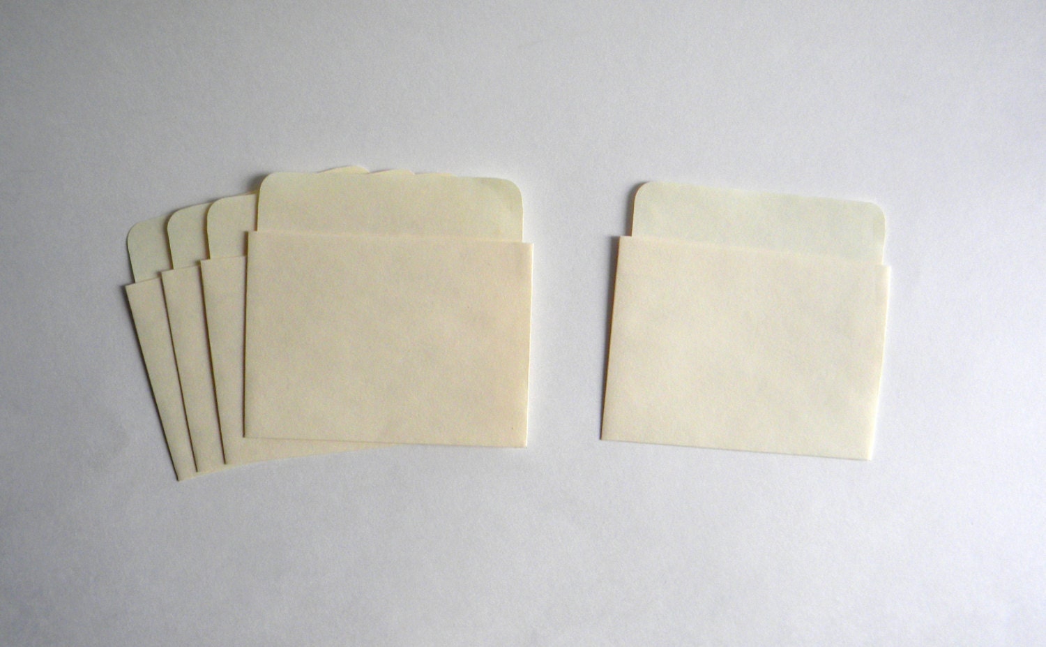 50 Manila Low Back Book Pockets Library Card Pockets Library