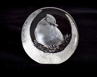 Swedish Art Glass Sculpture/Paperweight - Mats Jonasson