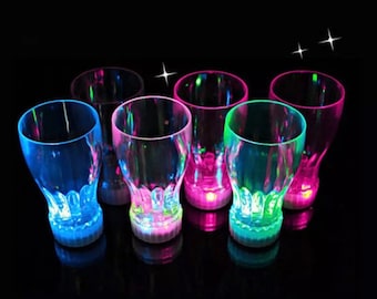 12oz Glow Cups, Glowing Party Glasses, Glow Cups, LED Cups, LED Glow Cups, Glow Party 3 modes LED Light Up Cups