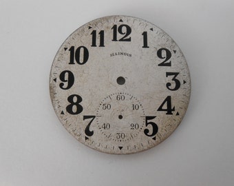 Illinois Silveroid surface Pocket Watch Dial Original 42MM(4)