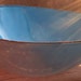 Kockum enamelware triangle bowl, turquoise, mid century modern, vintage enamel, Sweden, Arne Erkers, 8 1/2 inch