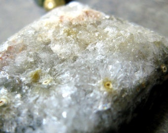aegeus-- ocean jasper drusy necklace-- handmade by thebeadedlily