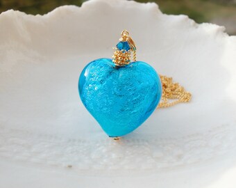 Blue Murano Glass Necklace, Exclusive