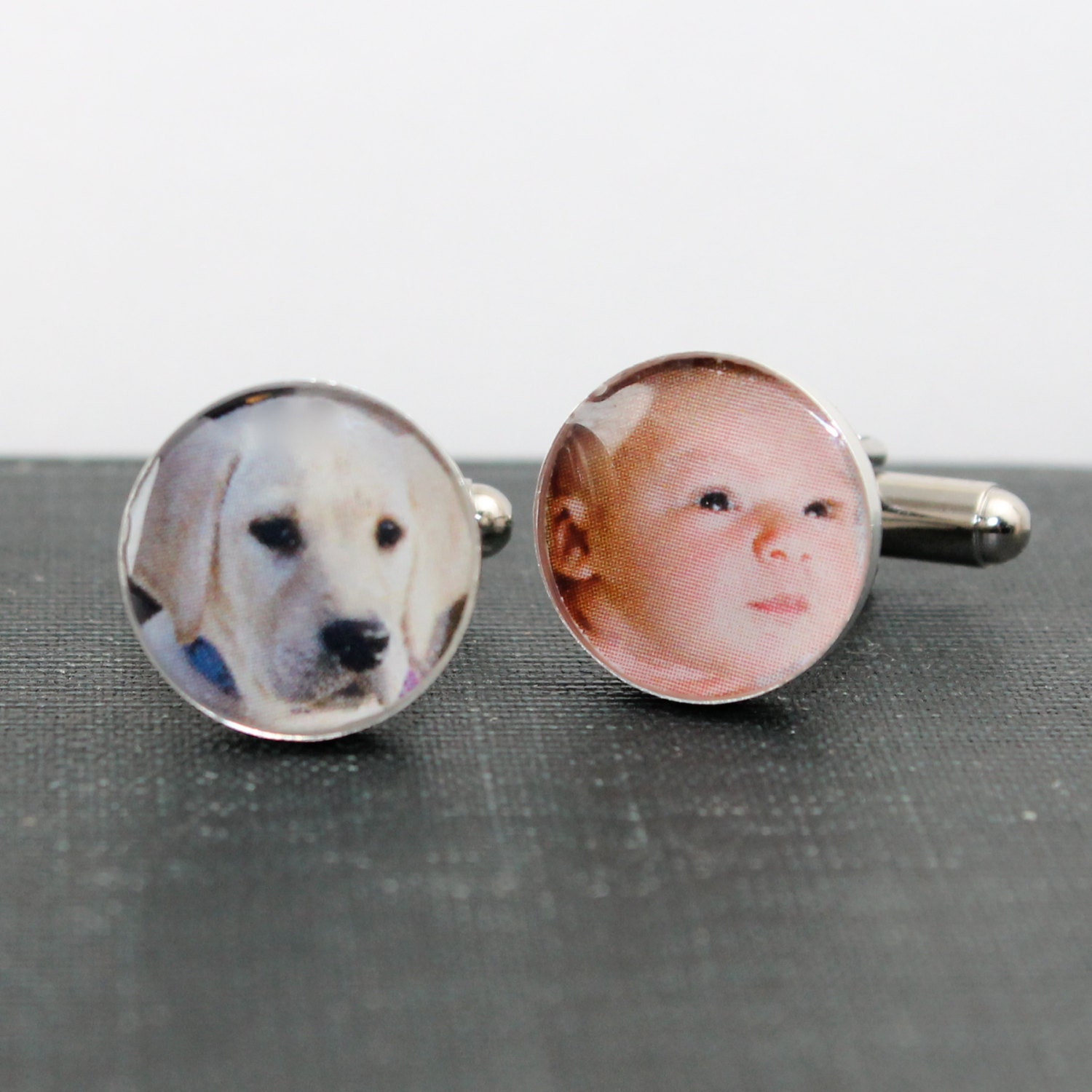 Custom Photo Cufflinks. Customizable for You and Made to Order