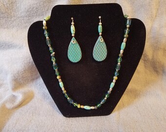 Turquios color bold earrings.