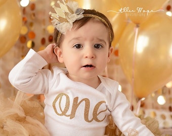 Gold Birthday Crown, Baby Crown, Princess Crown, Gold headband, Tutu, Felt Crown, Birthday headband, Birthday headband, 1st Birthday
