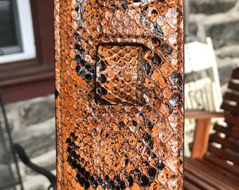 Beautiful Custom Made Genuine African Python Guitar Bass Strap