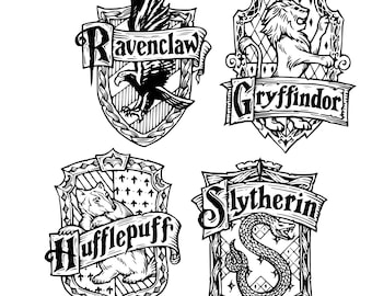 Download Hogwarts house crest | Etsy