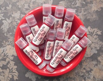 Red Velvet Cake Vegan Lip Tint - Tinted Lip Balm in Medium Red