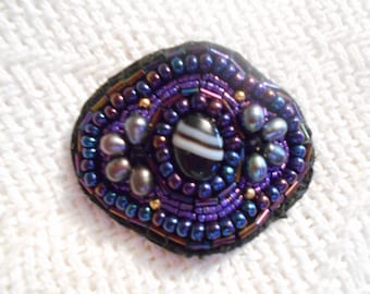 Handmade Beaded Barrette