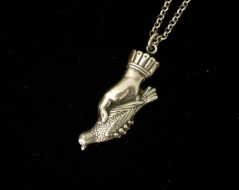 bird in the hand necklace