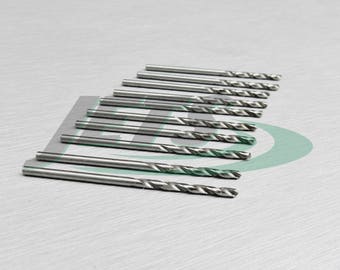 1.8mm Twist Drill Metric HSS Jobber Drills 10 Pieces Bright Steel Bits - 0.70" (1E)