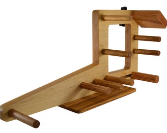 Mini Inkle Weaving Loom - Small Inkle Loom Belt Loom With Double Tension System for Belt Weaving Card Weaving Tablet Weaving Tools - Maple