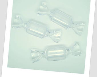 Set of 3 boxes / wrapped candy / special deco