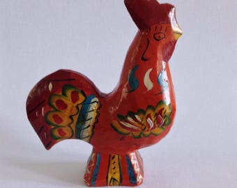 Vintage Swedish Folk Art Dala Rooster