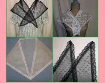 Lace Fichu-Shawl PDF epattern Tutorial
