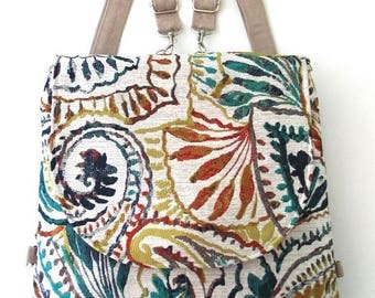 backpack bag converts to crossbody bag ,messenger backpack, convertible backpack purse, zipper bag, fit ipad,