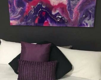 Resin Art Purple, Pink, Magenta - Made to Order