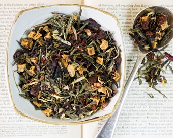 Green Tea blend, Strawberry Green Tea, Fruity green tea, Loose Leaf Tea