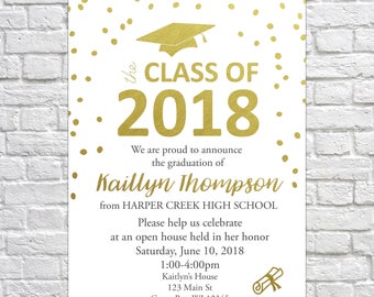 Printable Graduation Invitation Joint Graduation Party