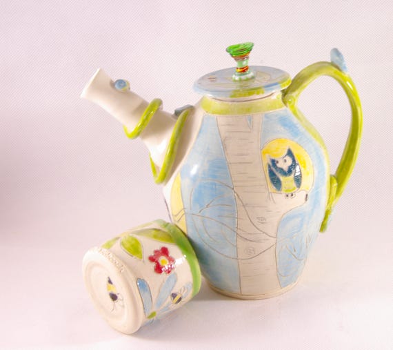 Ceramic Teapot Tea Pot Set Tea Set Coffee Pot Tea Pourer 9th