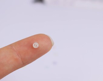 B050 Super Tiny 3mm Buttons Micro Mini Buttons Tiny Buttons Doll Buttons Doll Sewing Craft Supplies