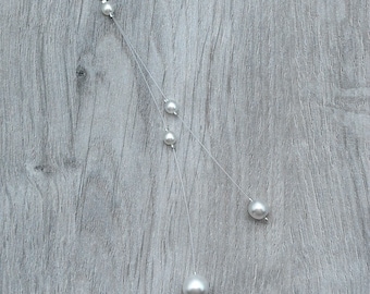 SIMPLICITY bridal backdrop with Swarovski crystal white pearls
