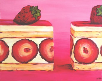 An original painting, "YumYum" by Sherri Hepler, acrylic on canvas