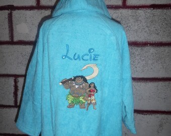 Personalized kids bath robe