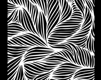 Silkscreen by Helen Breil, "Night Wind" a beautiful crisp designs perfect for silkscreening on polymer clay