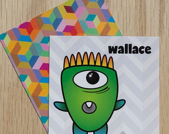 Replacement Card "Wallace" — Oh Those Monsters: Memory Game