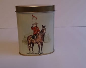 Vintage Confectionery Canadian Mounted Police Candy Tin