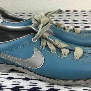 Vintage bowling shoe | Etsy Vintage Womens 1984 Nike Blue Silver Bowling shoes sz 6.5