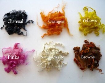 Heidifeathers Mohair Wool - Curly Hand Dyed locks
