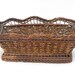 SALE - Antique Basket with Scalloped Edge