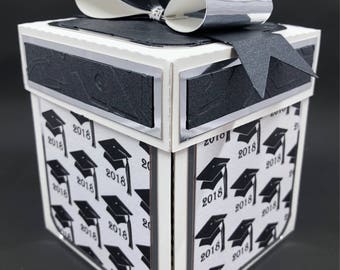 Graduation gift card box