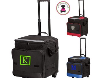 Monogrammed Large Rolling Cooler - FREE SHIP